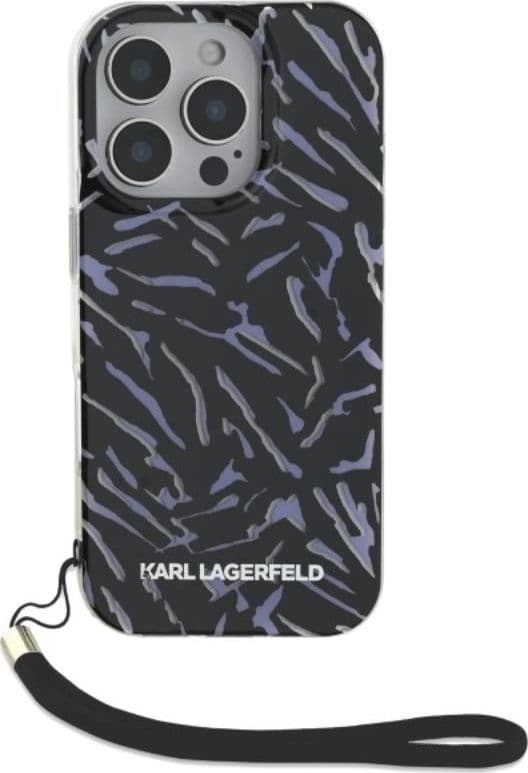 Karl Lagerfeld Zebra With Cord - Case for iPhone 16 Pro (purple) - 2