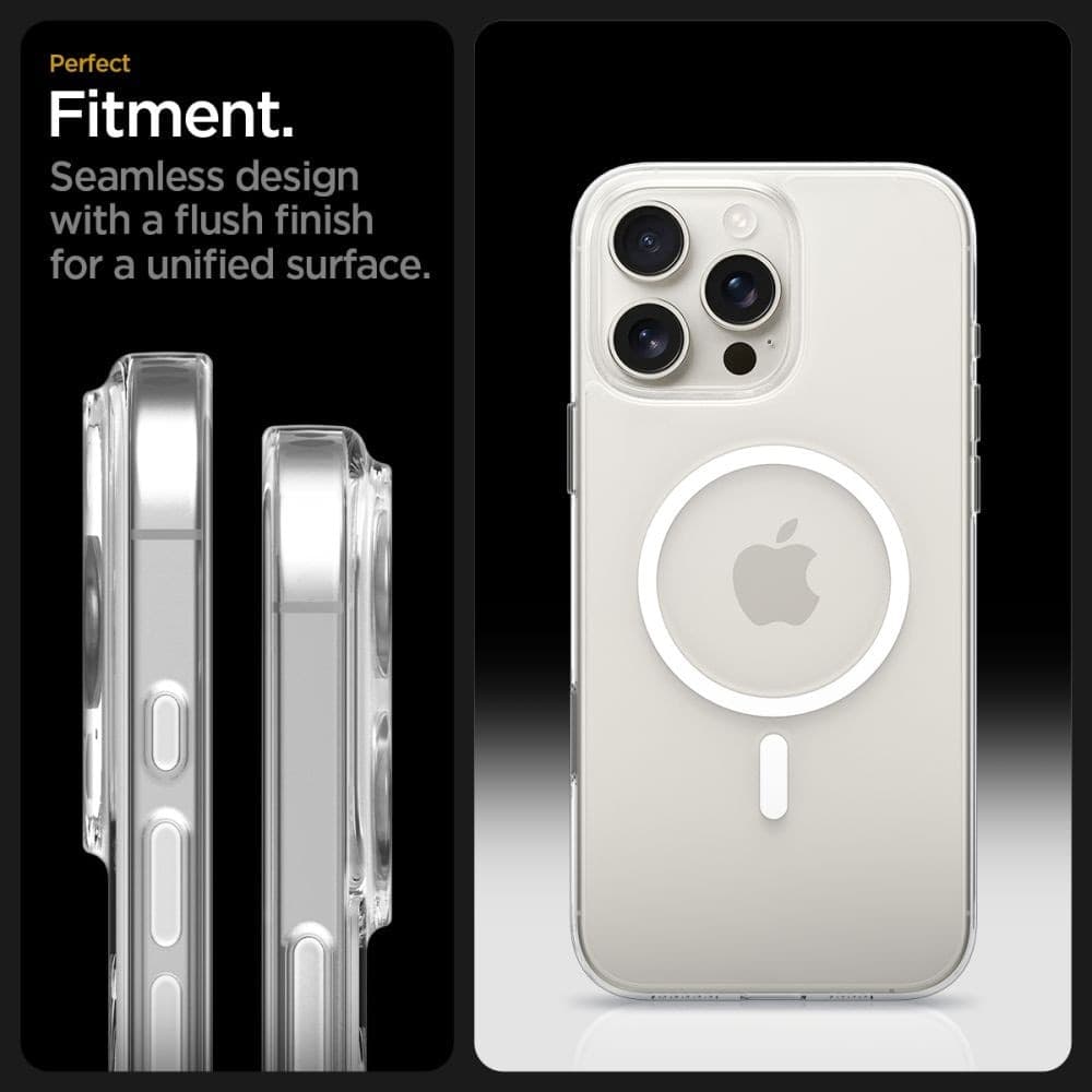 Spigen Thin Fit T Mag MagSafe - Case for iPhone 16 Pro Max (Clear / White) - 10