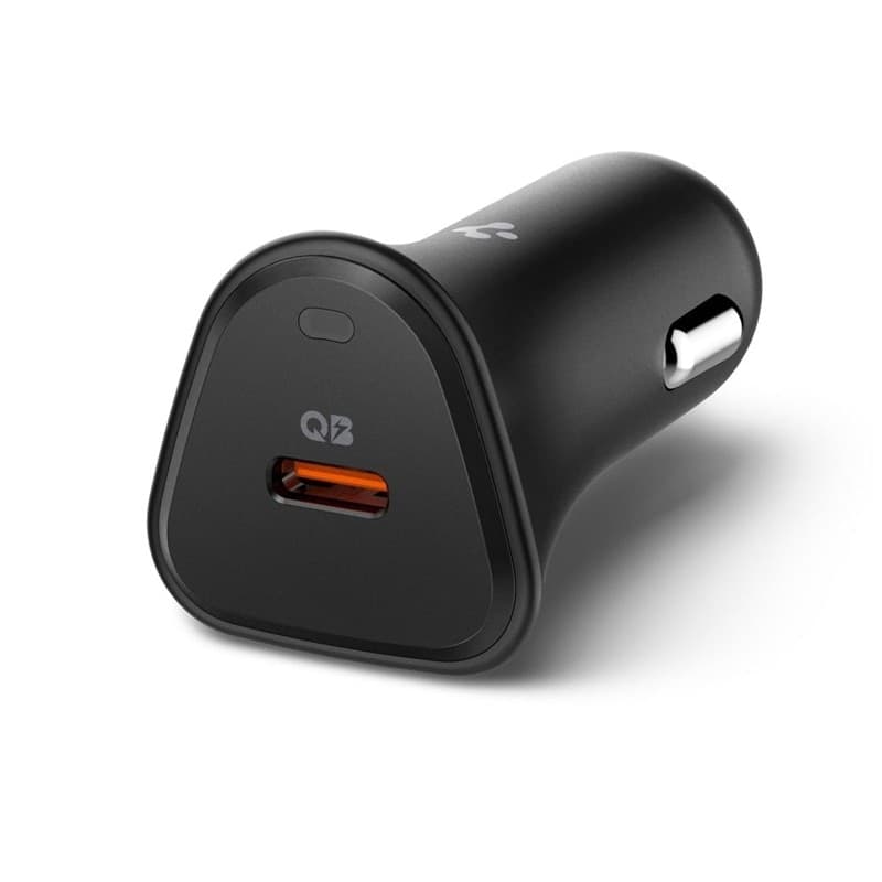 Spigen Essential EV301 - USB-C PD 3.0 PPS 30W Car Charger (Black) - 2