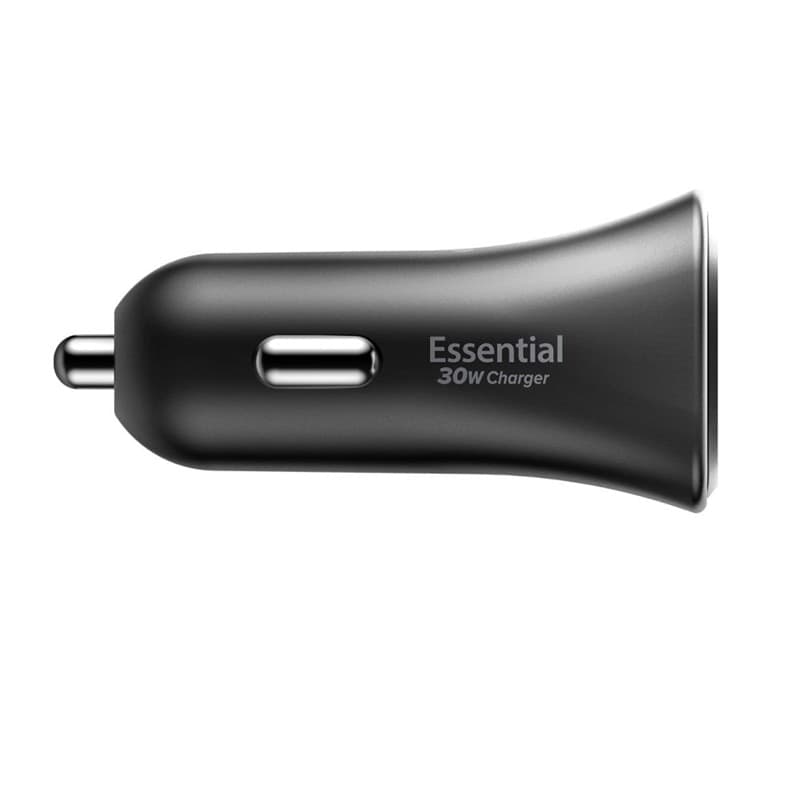 Spigen Essential EV301 - USB-C PD 3.0 PPS 30W Car Charger (Black) - 3