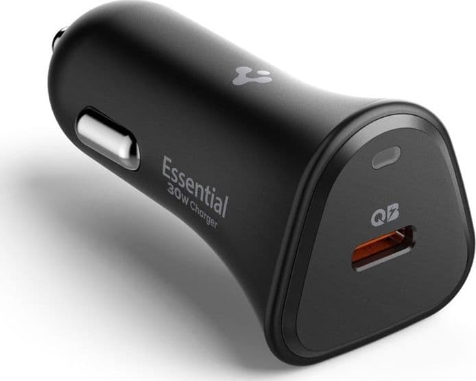 Spigen Essential EV301 - USB-C PD 3.0 PPS 30W Car Charger (Black) - 4
