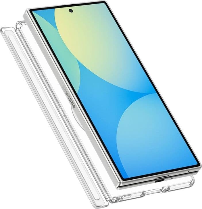 Spigen Ultra Hybrid Pro MagSafe - Custodia per Samsung Galaxy Z Fold 8 Ultra (Trasparente/Bianco) - 2