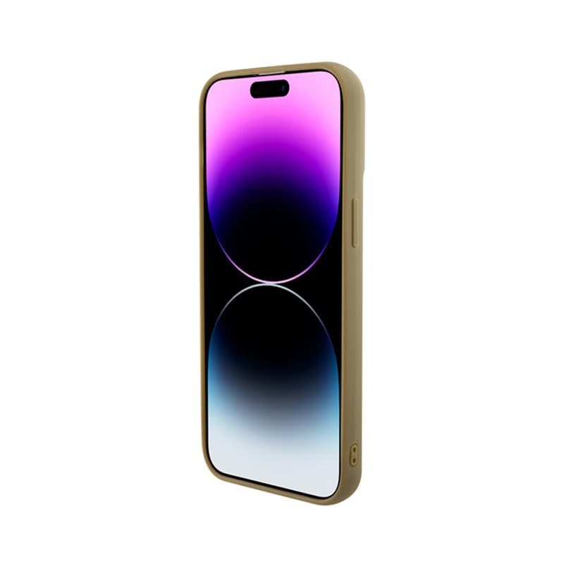 Guess Disco Metal Script - Case for iPhone 15 Pro Max (Gold) - 5