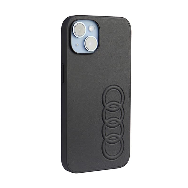 Audi Synthetic Leather - Case for iPhone 14 (Black) - 2