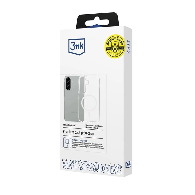 3mk Armor MagCase - Custodia per Samsung Galaxy A57 (Trasparente) - 10