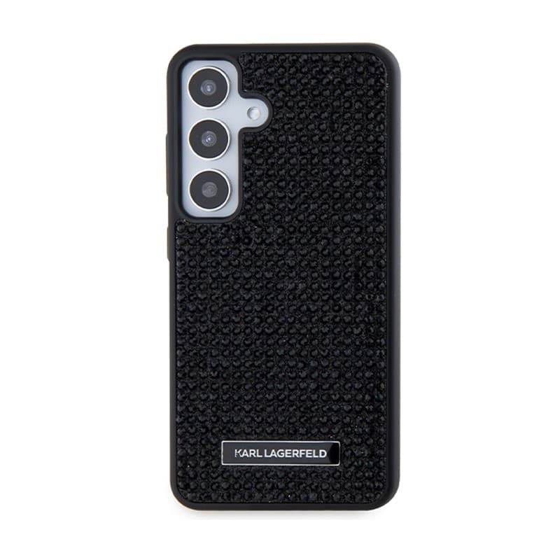 Karl Lagerfeld Rhinestone Metal Logo - Case for Samsung Galaxy S24+ (black) - 3