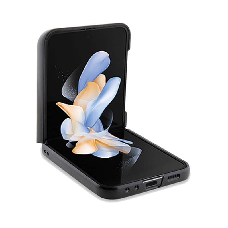 BMW Leather Hot Stamp - Samsung Galaxy Z Flip 5 Case (Black) - 4