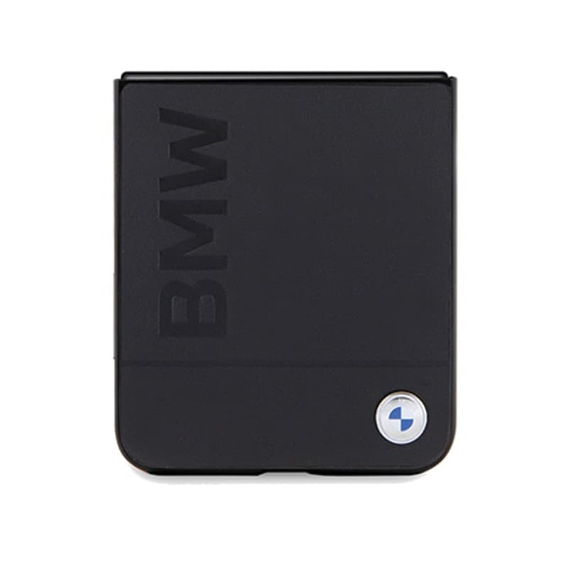 BMW Leather Hot Stamp - Samsung Galaxy Z Flip 5 Case (Black) - 5