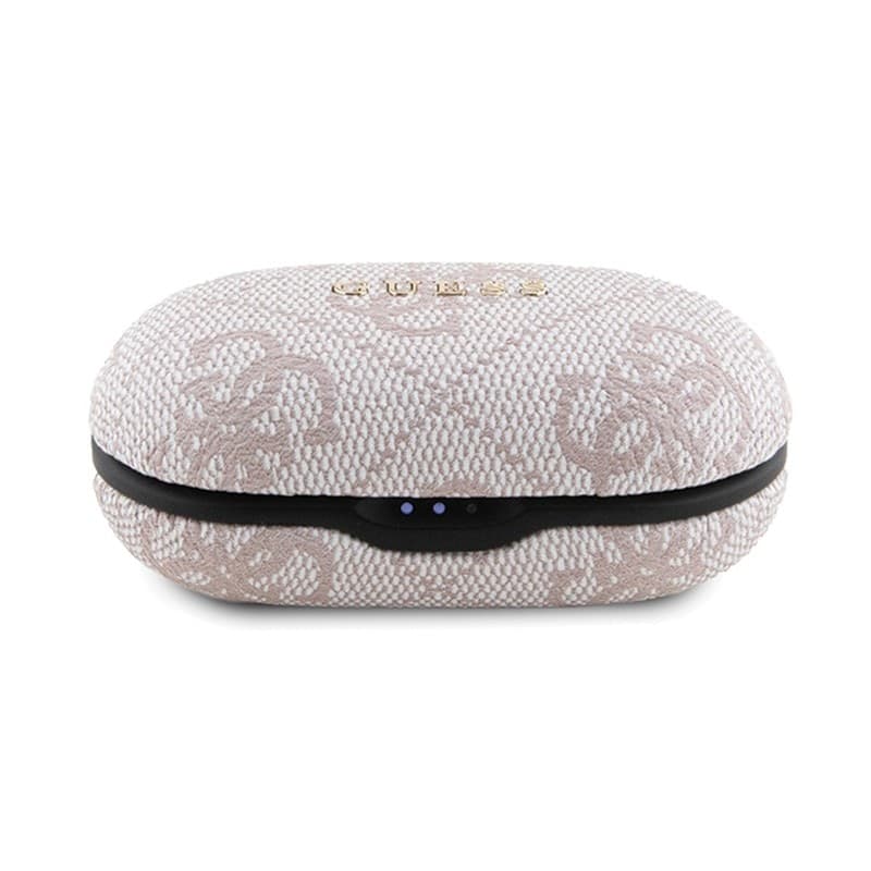 Guess 4G Metal Logo - TWS ENC Bluetooth headphones + charging case (pink) - 2