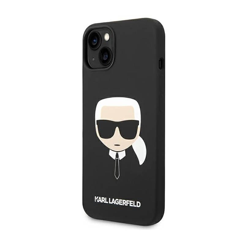 Karl Lagerfeld Silicone Ikonik Karl`s Head – Case for iPhone 14 Plus (Black) - 2