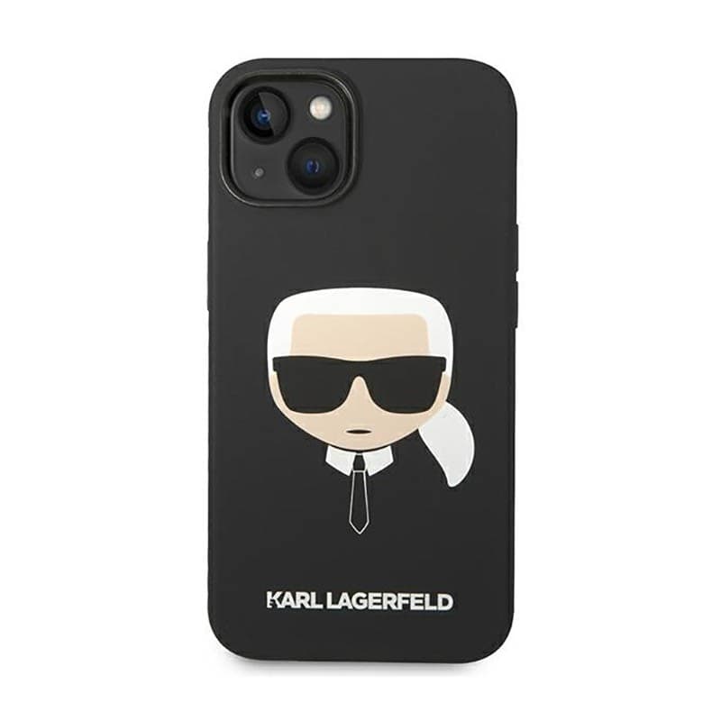 Karl Lagerfeld Silicone Ikonik Karl`s Head – Case for iPhone 14 Plus (Black) - 3