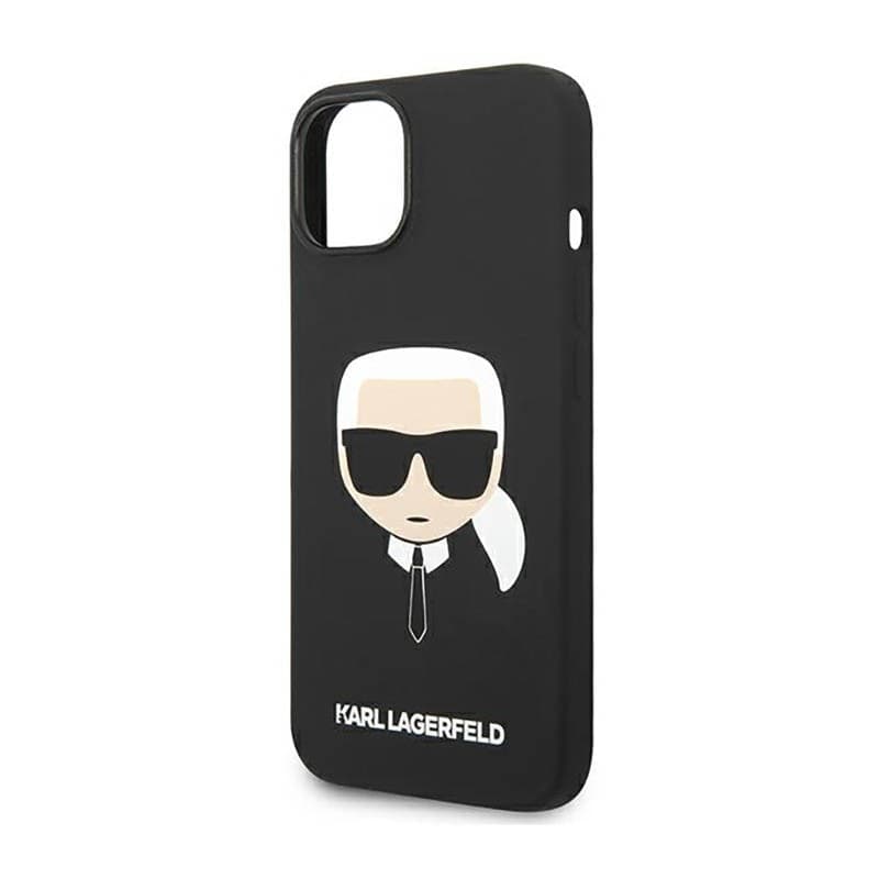Karl Lagerfeld Silicone Ikonik Karl`s Head – Case for iPhone 14 Plus (Black) - 6