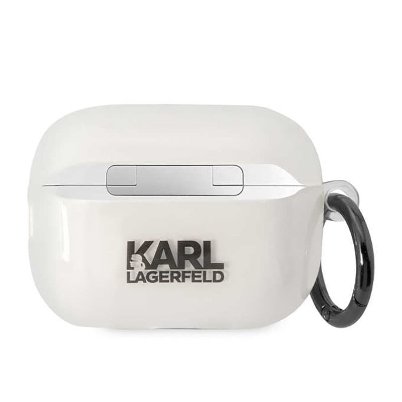Karl Lagerfeld NFT Ikonik Karl Head - Case for Apple AirPods Pro 2 (Transparent) - 2