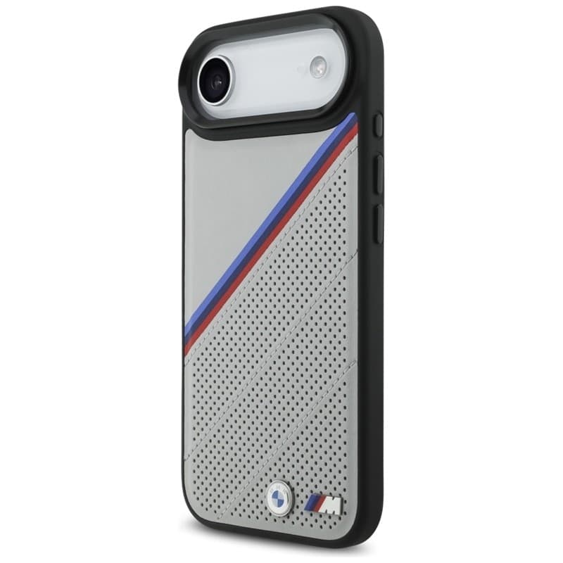 Custodia MagSafe per iPhone Air con logo tricolore in metallo BMW M (grigio) - 2