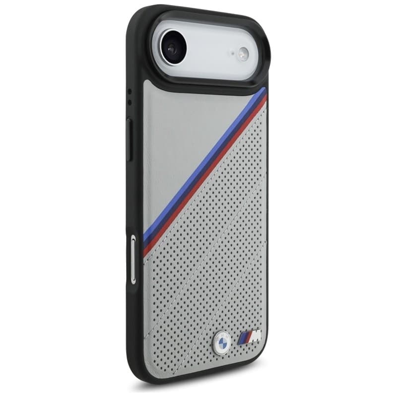 Custodia MagSafe per iPhone Air con logo tricolore in metallo BMW M (grigio) - 4