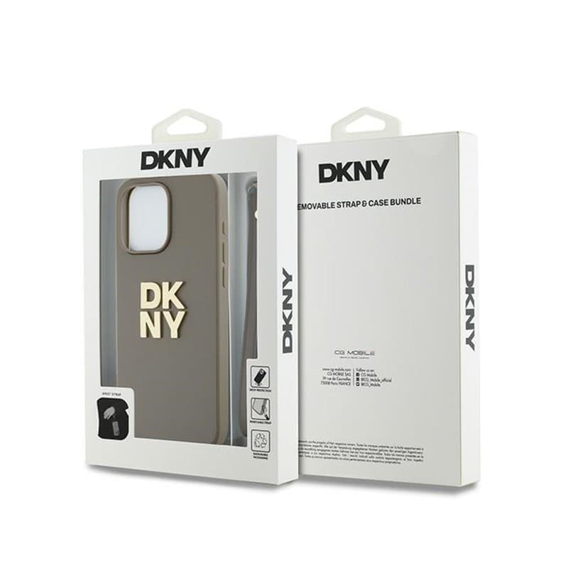 DKNY Wrist Strap Stock Logo - Case for iPhone 15 Pro Max (Beige) - 7