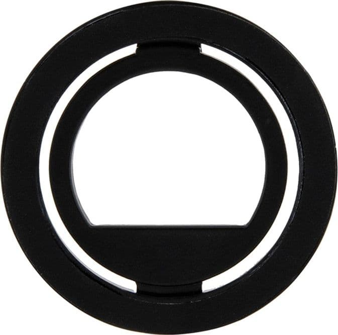 Guess MagSafe Ring Stand Rhinestone - Magnetic finger holder for phone with stand function (Black) - 3