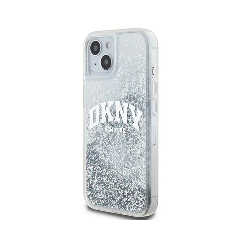 DKNY Liquid Glitter Big Logo - Case for iPhone 15 / 14 / 13 (white) - 2