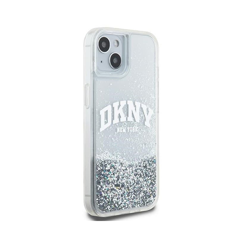 DKNY Liquid Glitter Big Logo - Case for iPhone 15 / 14 / 13 (white) - 4