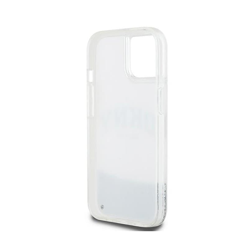 DKNY Liquid Glitter Big Logo - Case for iPhone 15 / 14 / 13 (white) - 7