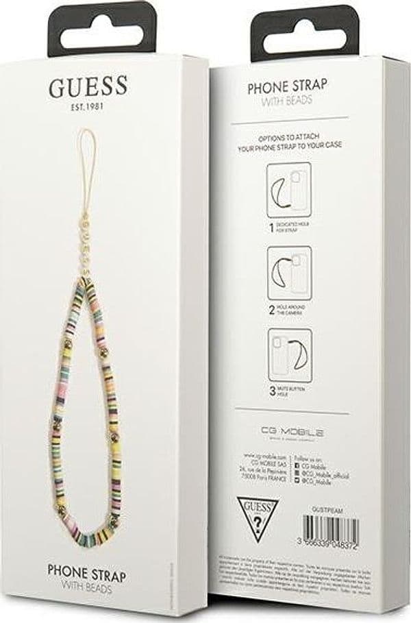 Guess Phone Strap Beads and Pearls Heishi Multicolor - 3