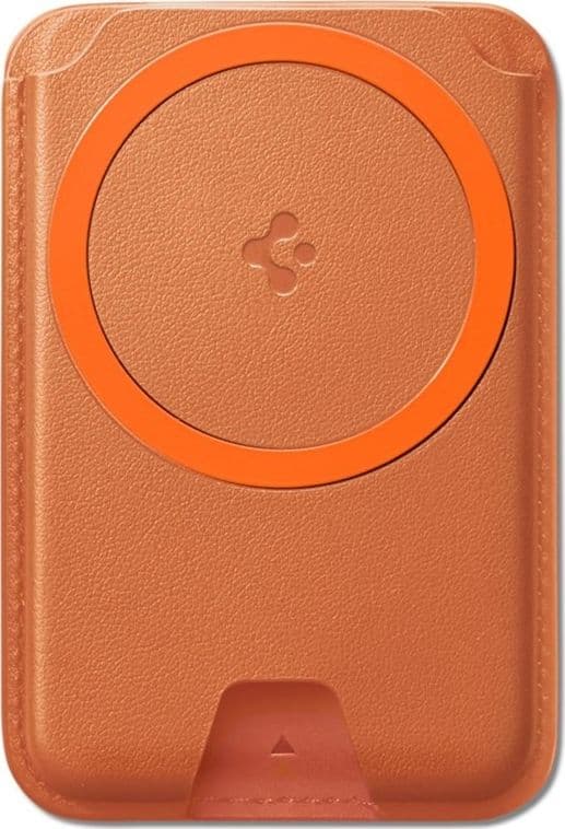 Spigen Valentinus MagFit + MagSafe - Portafoglio magnetico (arancione metallizzato) - 2