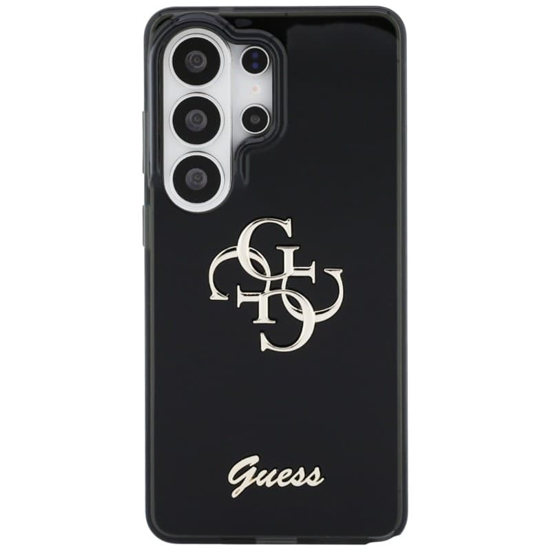 Guess IML Big Metal 4G Script - Custodia per Samsung Galaxy S26 Ultra (nera) - 3