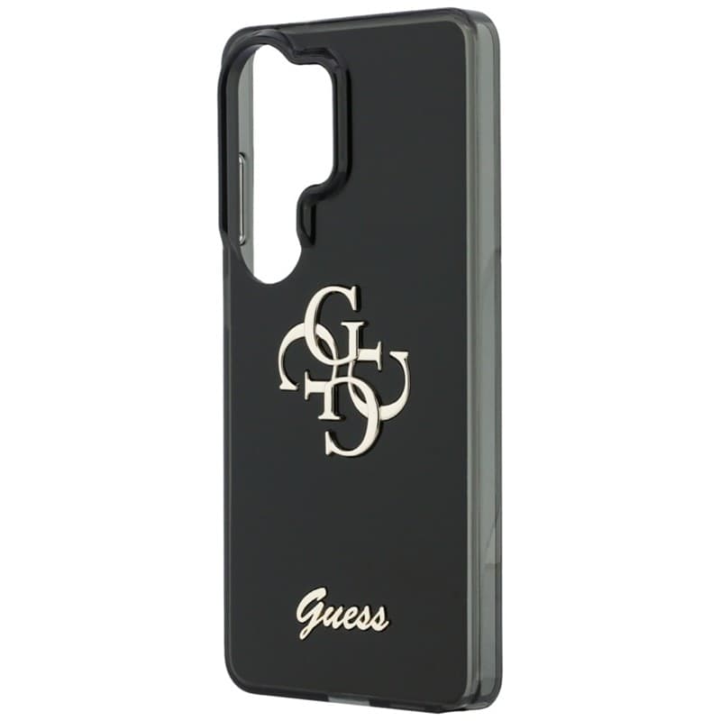 Guess IML Big Metal 4G Script - Custodia per Samsung Galaxy S26 Ultra (nera) - 6