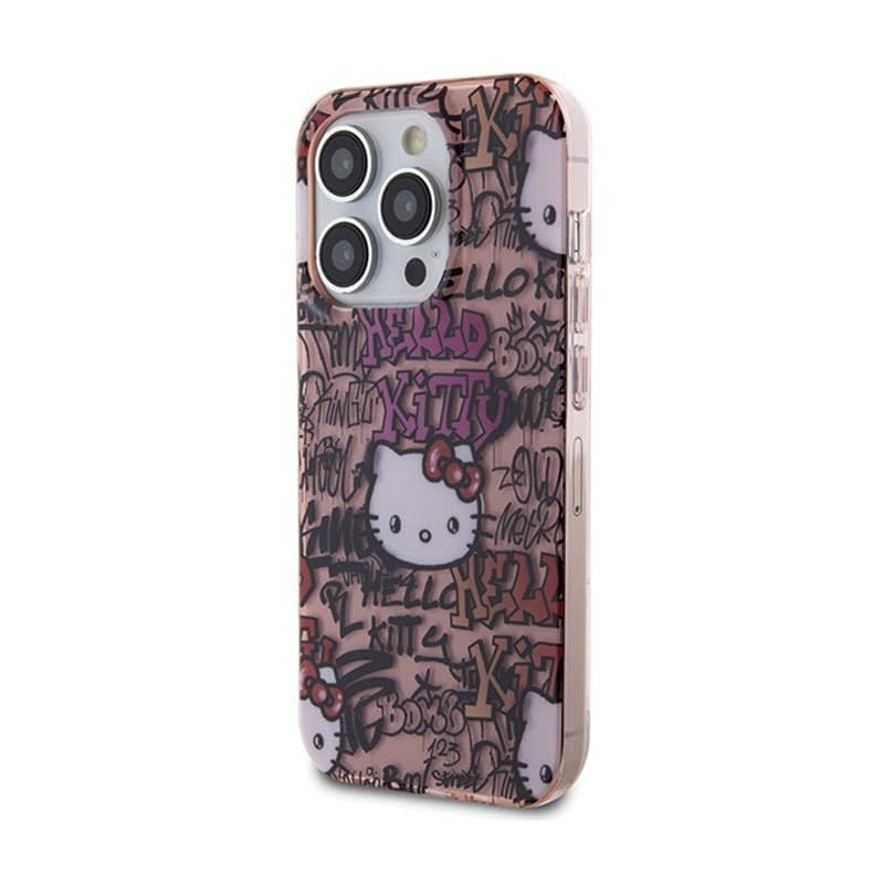 Hello Kitty IML Tags Graffiti - iPhone 15 Pro Max case (pink) - 2