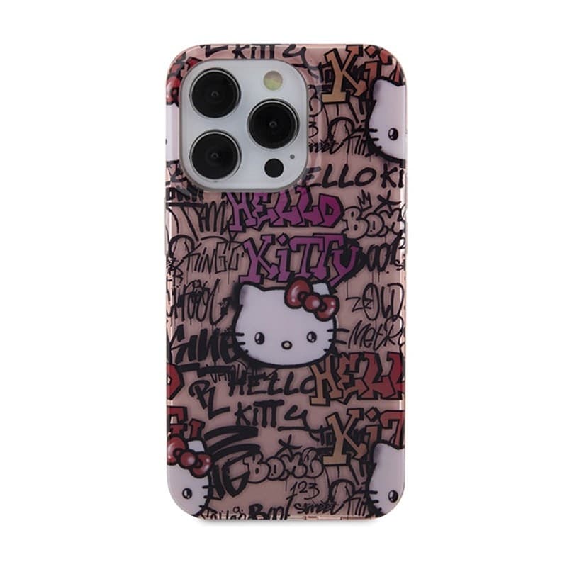 Hello Kitty IML Tags Graffiti - iPhone 15 Pro Max case (pink) - 3