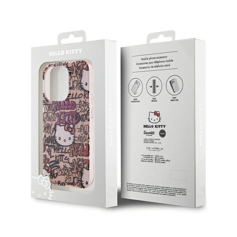Hello Kitty IML Tags Graffiti - iPhone 15 Pro Max case (pink) - 8
