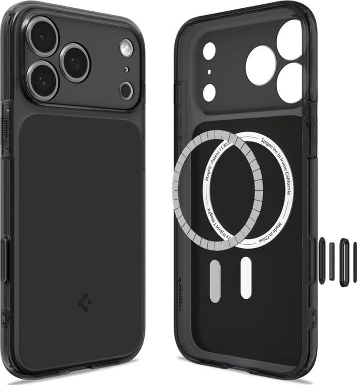 Spigen Ultra Hybrid T Mag MagSafe - Custodia per iPhone 18 Pro / 17 Pro (Nero opaco) - 2