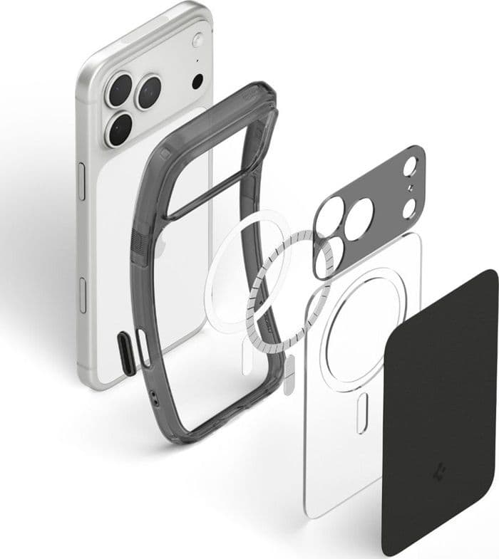 Spigen Ultra Hybrid T Mag MagSafe - Custodia per iPhone 18 Pro / 17 Pro (Nero opaco) - 4
