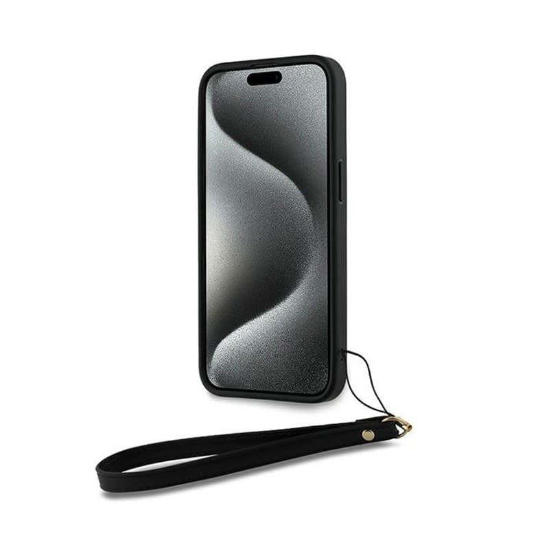 DKNY Wrist Strap Stock Logo - Case for iPhone 14 Pro Max (Black) - 4