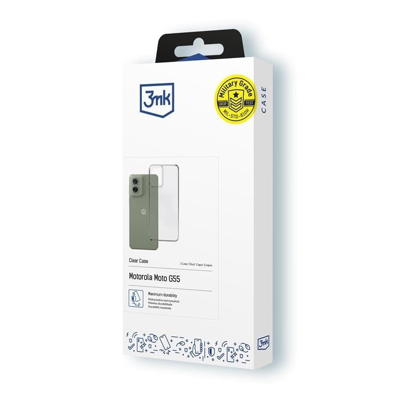 3mk Clear Case - Case for Motorola Moto G55 5G (Transparent) - 3