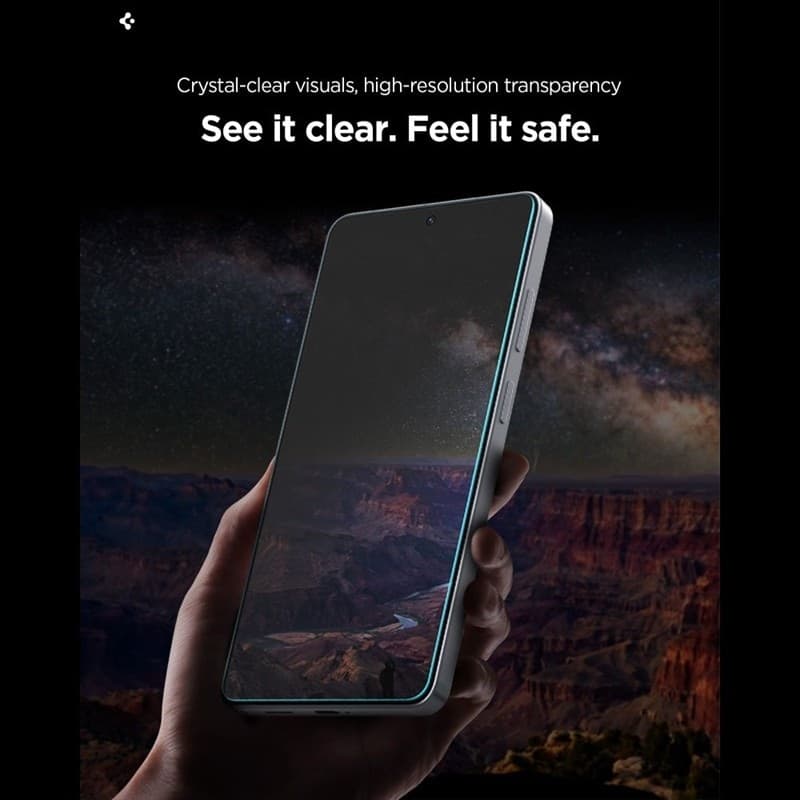 Spigen Glas.tR EZ Fit Pro AC HD Privacy Confezione da 2 - Vetro temperato per la privacy per Samsung Galaxy S26 (2 pezzi) - 10