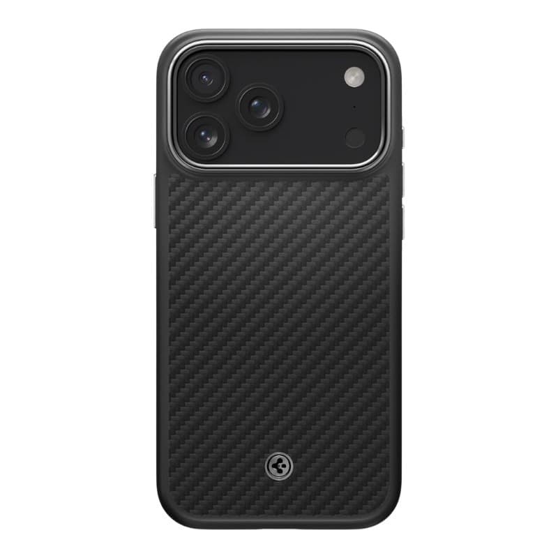 Spigen Enzo Aramid T Mag MagSafe - Case for iPhone 17 Pro Max (Black/Silver) - 2