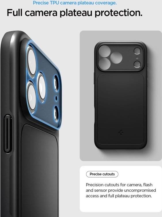 Spigen Thin Fit Mag MagSafe - Custodia per iPhone 18 Pro Max / 17 Pro Max (Nero) - 9