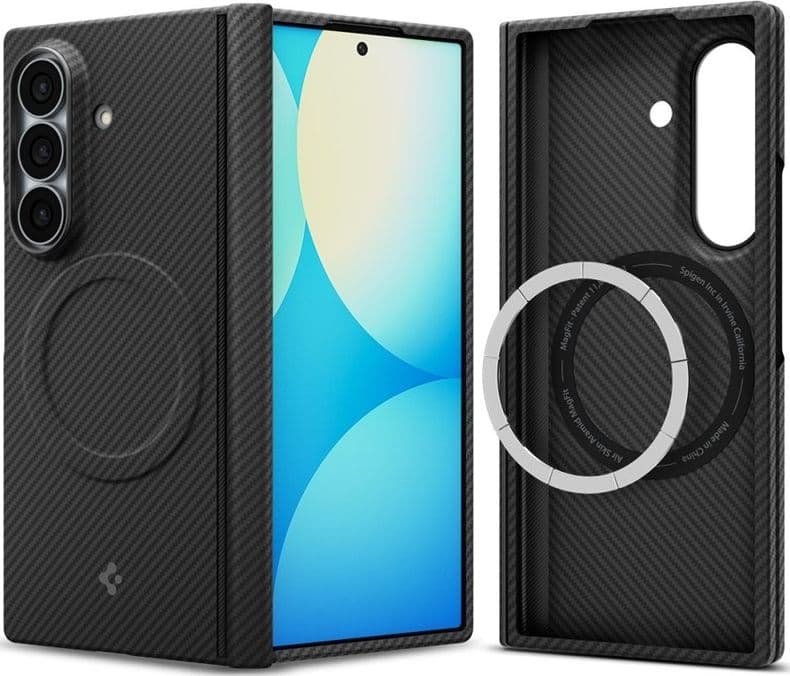 Spigen AirSkin Aramid MagSafe - Custodia per Samsung Galaxy Z Fold 8 Ultra (Nero) - 6