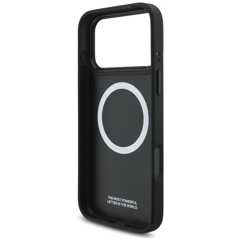 Custodia MagSafe con logo BMW M a strisce perforate per iPhone 17 Pro Max (blu navy) - 7
