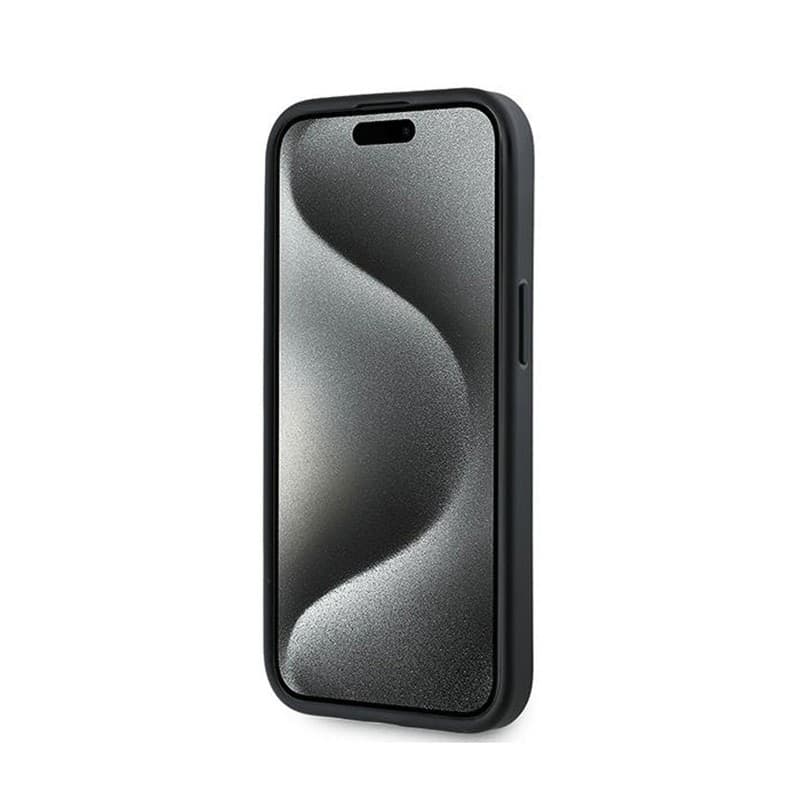 Karl Lagerfeld Diagonal Quilted Script - Case for iPhone 15 Plus / 14 Plus (Black) - 5