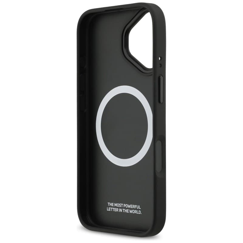 Custodia MagSafe con logo BMW M a strisce perforate per iPhone 17 (grigio) - 7