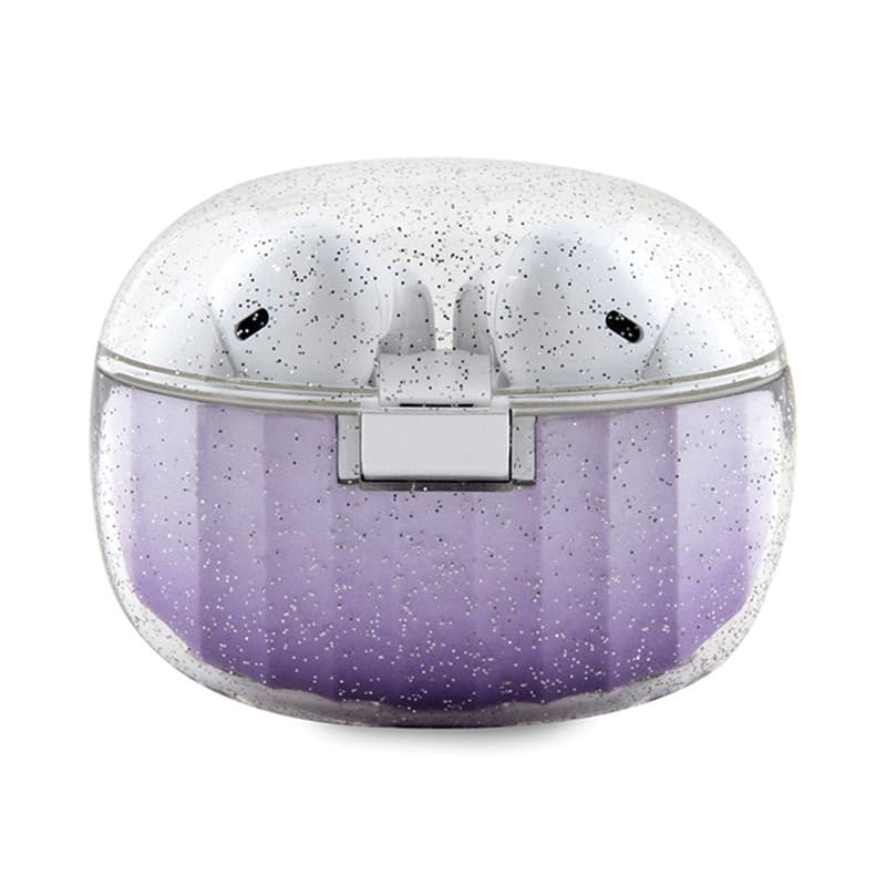 Guess Glitter Gradient - TWS Bluetooth headphones + charging case (purple) - 2