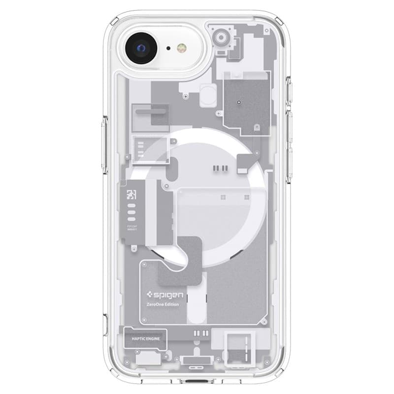 Spigen Ultra Hybrid Mag MagSafe - Custodia per iPhone 17e / 16e (Zero One White) - 2