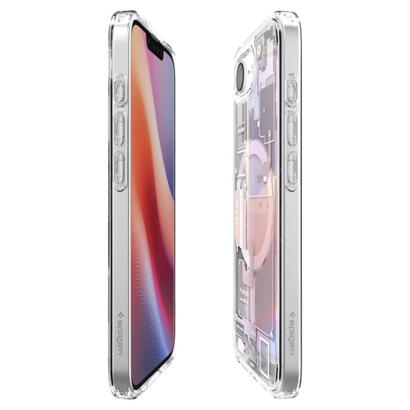 Spigen Ultra Hybrid Mag MagSafe - Custodia per iPhone 17e / 16e (Zero One White) - 7