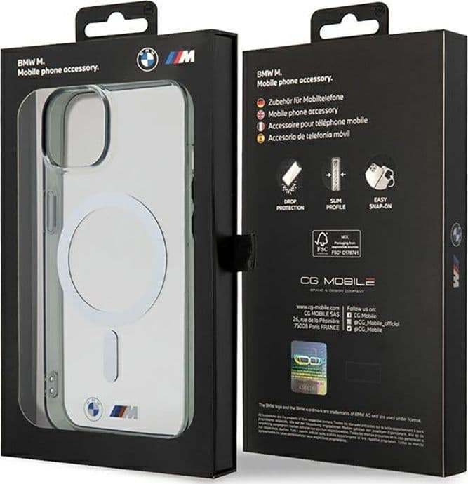 BMW Silver Ring MagSafe - Case for iPhone 14 Plus (Transparent) - 8