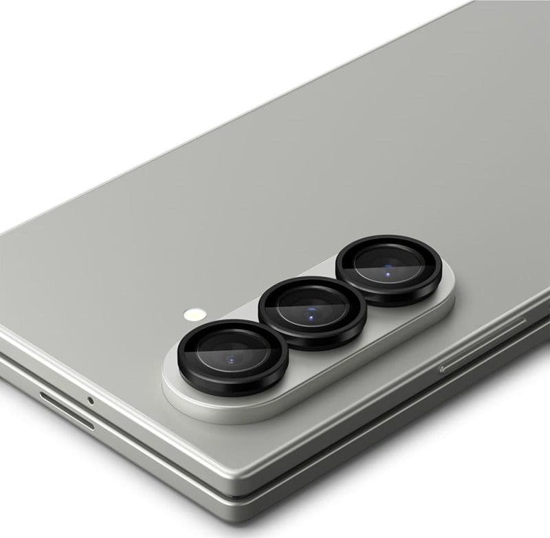 Spigen Optik Pro HD GLAS.TR EZ Fit Camera Protector 2-Pack - Lens Protector for Samsung Galaxy Z Fold 7 (2 pcs)(Black) - 4