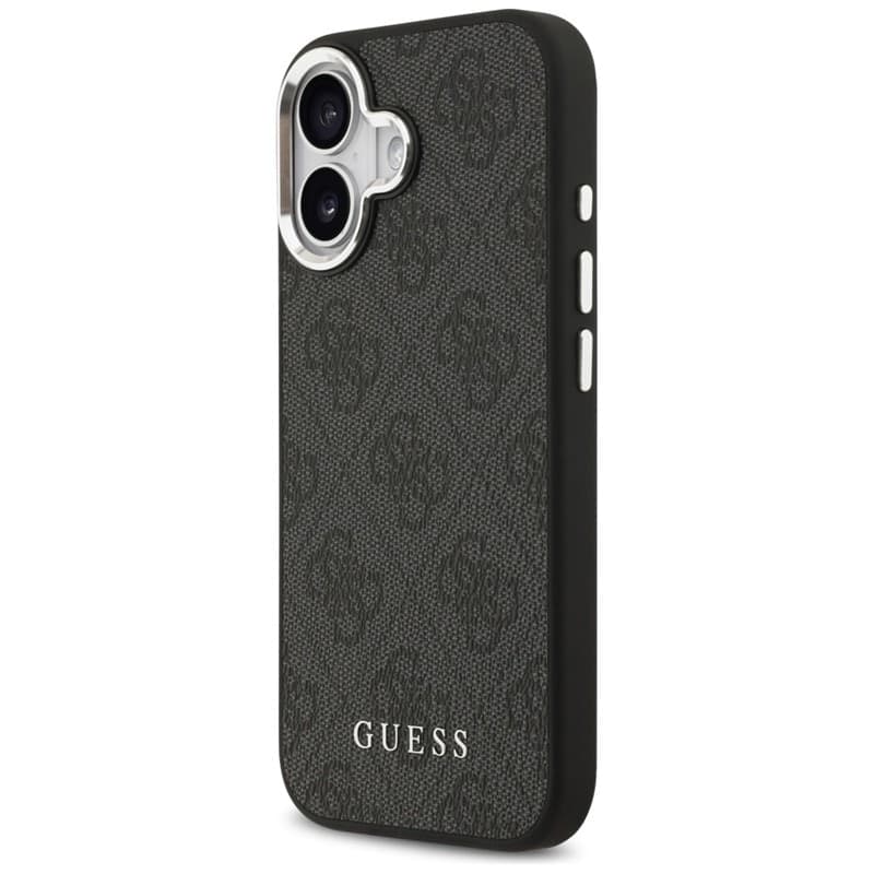 Guess 4G Classic Logo MagSafe - Custodia per iPhone 17 (Nero) - 2