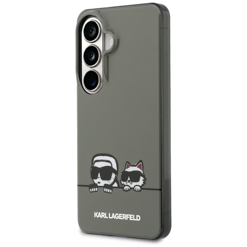 Karl Lagerfeld IML Peekaboo Karl & Choupette MagSafe - Custodia per Samsung Galaxy S26 (nera) - 2