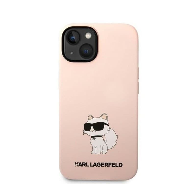 Karl Lagerfeld Silicone NFT Choupette - Case for iPhone 14 Plus (Pink) - 3